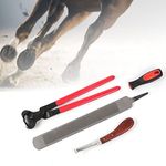 Horse Hoof Trimming Tool Kit Metal Horse Hoof Nipper Horse Hoof Knife Horse Hoof File Horse Farriers Tool Set
