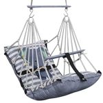 Windson Craft® Cotton Baby Swing for Kids jhula 1-5 Years Swings Cradle Chair uyyala New Born Baby Gifts Foldable and Washable with Safety Belt, Home & Garden (Elephant)