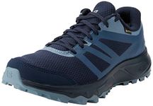 Salomon Women's Trailster 2 Gore-Tex Trail Running Shoes, Navy Blazer/Sargasso Sea/Flint Stone, 4 UK