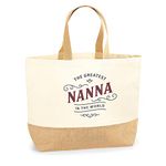 D Design Invent Print! Nanna Gift Bag Tote Shopping Bag Birthday Gift Present for Nanna Keepsake Idea - Size: 36 x 34 x 13 cm