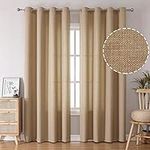 BGment Faux Linen Curtains for Livi