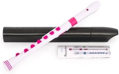 Nuvo N320RDWPK - Grabadora Plus con borde rosa, color blanco