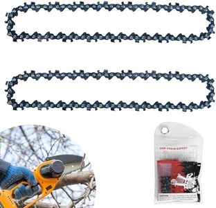2 Pack 6 Inch Chainsaw Chain Compatible with Saker, Seesii, RLSOO Mini Chainsaw - 1/4" Pitch, .043" Gauge, 37 Drive Links | High Carbon Steel Pruning Saw Chain (NOT for Milwaukee/Ryobi)
