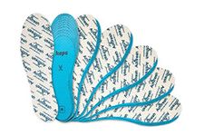 6 Pair Pack Set Actifresh Hygienic Shoe Insoles with Swiss Antibacterial Technology by Sanitized | Made in Europe | Cut to fit | Kaps