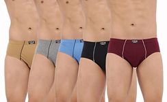 Dollar Bigboss Men's Assorted Pack of 5 Brief (8905474835702_MBBR-03-MIDASUE-PO5-CO1-M)