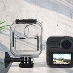 Camera Protective Housing Camera Case 20m Depth Waterproof Touching Adjustable Case Protective Cover Diving Accessory for GoPro MAX Panorama Action Camera