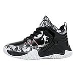 IFIKK Boys Basketball Shoes for Kids Sneakers Thick Sole Non-Slip Kids Sports Shoes Child Boys Basket Trainer Shoes (ST 20,4.5)