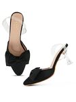 JM LOOKS Trending Bow Style Kitten Heel Sandals For Womens & Girls