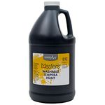 Handy Art Little Masters Washable Tempera Paint 1/2 Gallon, Black