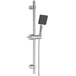 YEAUPE PRO Shower Head System with 65CM Stainless Steel Slide Bar and 1.6M Hose,6 Modes Filter Shower Heads with Shower Holder, Adjustable Shower Height for Bathroom Shower