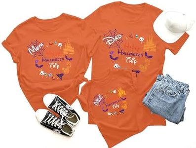 Halloween Shirts 2025 Family Vacation Matching Outfits Cute Pumpkin Spooky Castle Tshirts Halloween Family Trip Clothes