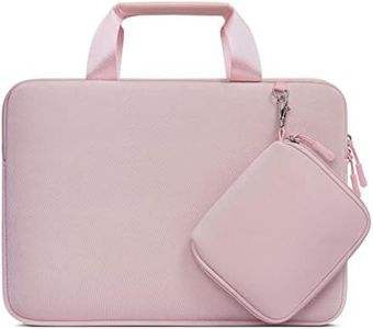 MOSISO Funda Portátil Compatible con MacBook Air/Pro, Portátil de 13-13,3 Pulgadas, Compatible con MacBook Pro 14 2023-2021 M3, Bolsa Cartera Neopreno con Cajas Pequeñas Desmontables,Rosa