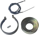 VCUJSUC 4.5 inch Drum Band Cable Brake KIT For Go Kart Go Cart Yard Cart Mini Bike Yerf-Dog