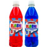 ToppDogz Slush Syrup| 2 x 500ml BLUE RASPBERRY & STRAWBERRY Home Slushie machine slushy syrup