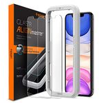 Spigen AlignMaster Tempered Glass Screen Protector for iPhone 11 and iPhone XR - 2 Pack