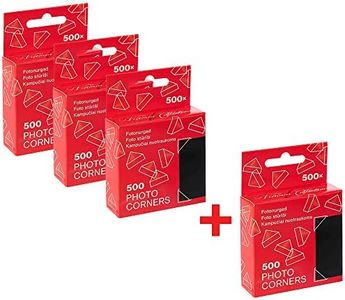 Angoli per foto autoadesivi trasparenti – angolo senza acidi per scrapbooking | 4 x 500 adesivi per il montaggio di album fotografici e album fotografici | perfetti per album creativi