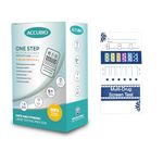 ACCUBIO 6 Panel Multi-Drug Urine Test Dip Screen Card, Testing Instantly for 6 Different Drugs(MET, BZO, AMP, COC, THC, MOR) for Home Rapid Test, 99% Accurate Results in 5 Minutes (5PACK)