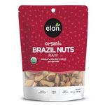 Elan Organic Raw Brazil Nuts, 185g, Whole Nuts, No Shell, Non-GMO, Vegan, Gluten-Free, Kosher, Healthy Snacks, (Package May Vary)