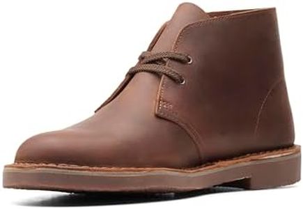 Clarks Men's Desert Boot Bushacre 3 Chukka, Dark Brown Lea, 8.5 US