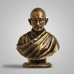 SILAII Mahatma Gandhi Sculpture - 8 INCH, Antique Bronze Colour