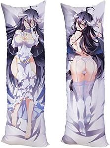 Overlord Albedo Cushion Cover Pillow Case Peach Skin 150x50cm(59in x 19.6in) shalltear bloodfallen Pillowcase