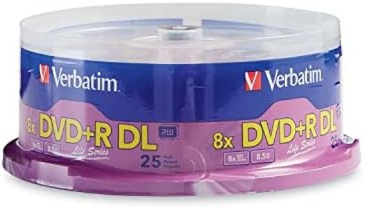 Verbatim DVD+R DL Double Layer 8.5GB 8X LifeSeries - 25pk Spindle 71122