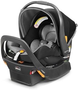 Chicco KeyFit Max ClearTex Infant Car Seat and Base, Rear-Facing Seat for Infants 4-30 lbs., Infant Head and Body Support, Compatible with Chicco Strollers, Baby Travel Gear | Legend/Black