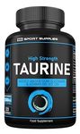 Taurine Supplement 1500mg Capsules Per Serving - Added Magnesium Glycinate, Vitamin B6, B3 and Vitamin D3-120 High Strength Taurine Capsules - (2 Capsules Per Serving)