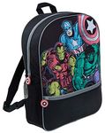 Marvel Comics Avengers Kids Backpack Large Back To School Bag Travel Rucksack Black Bag For Boys Girls Adults Back Pack with Drinks Holder