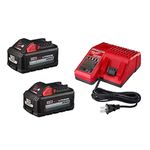 Milwaukee 48-59-1862S X2 18V XC 6.0AH Batteries 18V & 12V Battery Charger Kit