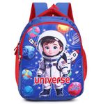 Ronaldo School Bag Printed Daypack Lightweight Casual Backpack for Kids Children Boys And Girls 3-6 Years (Blue)