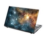 TaylorHe 15.6 inch 15 inch Laptop Skin Vinyl Decal with Colorful Patterns and Leather Effect Laminate MADE IN BRITAIN Universe Stars