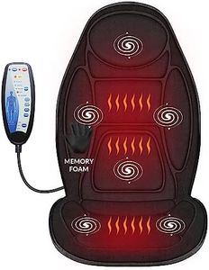 Snailax Cojín de Espuma con Memoria y Calor, cojín de Masaje con vibración para Espalda y Cuello, masajeador de Espalda Regalo para Hombre/Mujer