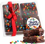 Birthday Gift Basket Chocolate Brownies Food Gift For Men Women Cake Package | Nut Free | Kosher