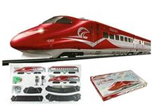 Dyomnizy Tigers Bullet Train Set with Light and Sound & Track High Speed Electric Metro Train with Long Track and Flyover Signal Accessories Best Train Toy