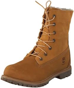 Timberland Women's Teddy Fleece Fold Down WP Boot,Wheat,9 M US