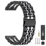 22mm Galaxy Watch 3 45mm Bands,Solid Stainless Steel Quick Release Strap Compatible with Samsung Galaxy Watch 46mm (2018)/Gear S3 Classic/Gear S3 Frontier/Garmin Venu 2/Vivoactive 4/Forerunner