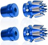 Fraizoe RC 2pcs M3 Transmitter Stick Ends Aluminum Rocker Stick Caps for RC Car Plane Boat Controller Thumb Accessories, Compatible with Frsky X7, Flysky I6S, Futaba, Spektrum DX6, Taranis X9D (Blue)