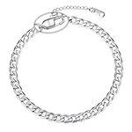 PROSTEEL Personalised Anklet Bracelet for Women Stainless Steel Cuban Anket Chain
