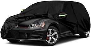 Waterproof Car Covers Replace for 2003-2024 VW Golf, 6 Layers All Weather Custom-fit Car Cover with Zipper Door & Windproof Bands for Snow Rain Dust Hail Protection (Golf)