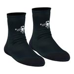 Playwell Martial Arts/MMA School Tatami Indoor Mat Grappling Foot Socks - Black/Black- NEW (Medium)