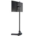 Single Monitor Mount, Extra Long Monitor Stand, 47 inch Pole Black Stand, Monitor Desk Mount, Single Desk Mount Stand, Computer Screen Mount, VESA Computer Desk Mount, Single Monitor Arm Stand