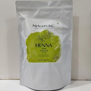 mi nature Henna Powder (Lawsonia inermis) for Hair Dye| Natural Hair Color| Henna Mehandi Powder for Hair | from Rajasthan| No Added Presevative | 1kg (35.27Oz) (1000 Gram)