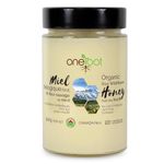 Oneroot 100% Organic Honey Made in Canada | Unheated, Creamed & Unpasteurized Honey | Nutrient Rich Raw Wildflower Honey With Enzymes | Raw Honey Organic Canada (500g)