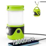 12000mAh LED Camping Lantern Rechargeable ,1000Lx Battery Powered Tent Lights with 12 Light Modes,IPX3 Waterproof ,Portable Lantern Flashlight for Power Outages,Emergency,Hurricane,Home,Hiking