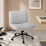 Oikiture Armless Office Chair with 