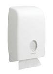 Aquarius Folded Hand Towel Dispenser 6945 - 1 x White Paper Towel Dispenser