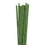 Culpitt 18 Gauge Dark Green Florist Wires, Paper Covered Wire For Cake Decorating, Sugar Flowers, Sprays - 36 cm x 20 Pack