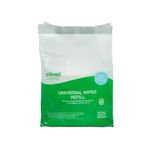 Clinell Universal Cleaning and Disinfectant Wipes for Surfaces - Pack of 225 Wipes - Refill Pack - Multi Purpose Wipes, Kills 99.99% of Germs, Quick Action