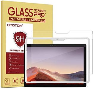 OMOTON Screen Protector Compatible with Surface Pro 7 Plus/Surface Pro 7/Surface Pro 6/ Surface Pro 5/Surface Pro 4 - [Tempered Glass] [High Responsivity] [Scratch Resistant] [High Definition]